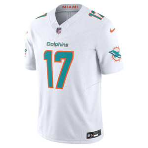 Officially Licensed Gear
Men's Miami Dolphins Jaylen Waddle Nike Aqua/White Vapor F.U.S.E. Limited Jersey