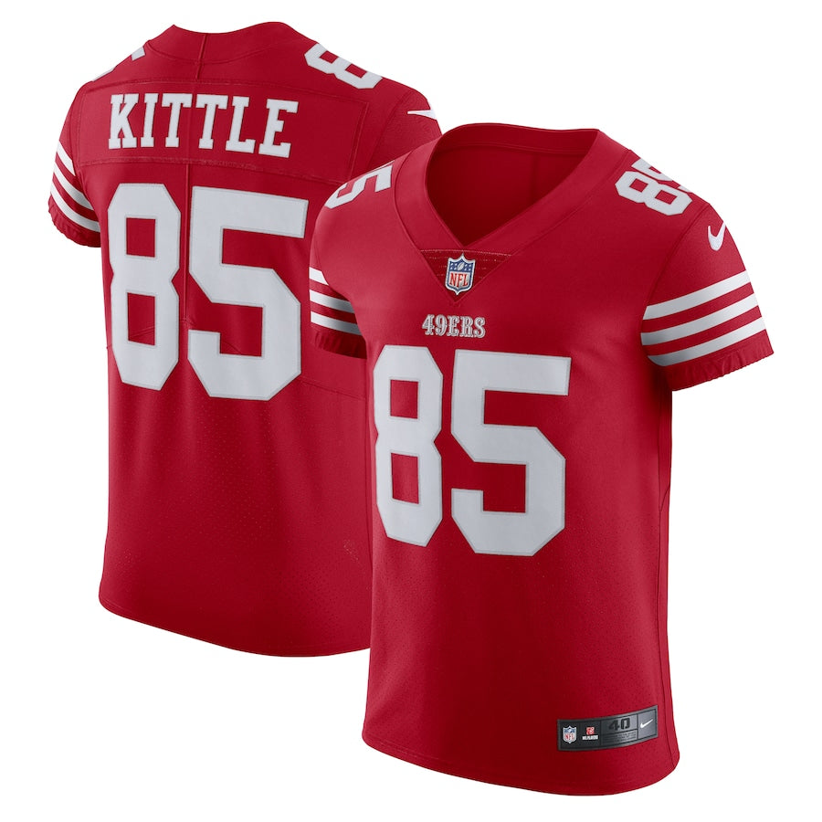Officially Licensed Gear

Nike George Kittle San Francisco 49ers Scarlet Vapor Elite Jersey