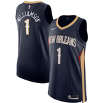 Officially Licensed Gear

Men's New Orleans Pelicans Zion Williamson Nike Navy Authentic Player Jersey - Icon Edition