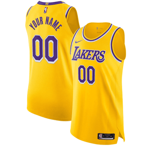 Officially Licensed Gear

Men's Los Angeles Lakers Nike Gold Custom Authentic Jersey - Icon Edition