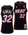 Officially Licensed Gear

Men's Miami Heat Shaquille O'Neal Mitchell & Ness Black 2005-06 Hardwood Classics Authentic Jersey