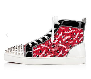 Christian Louboutin | Dots Studded Plain Leather Street Style Sneakers
[ Lou Spikes Orlato ]