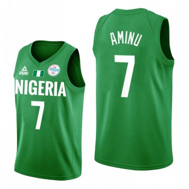 Men's Nigeria Basketball Jersey 2021 Tokyo Olympic Green