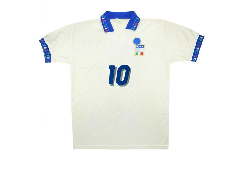 ITALY 1994 BAGGIO 10 WORLD CUP AWAY R JERSEY