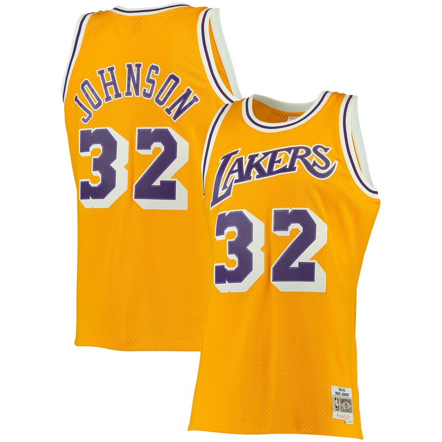 Officially Licensed Gear

Men's Los Angeles Lakers Magic Johnson Mitchell & Ness 1984 Hardwood Classics Authentic Jersey