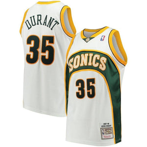 Men's Seattle SuperSonics Kevin Durant Mitchell & Ness 2007/08 Hardwood Classics Authentic Jersey
