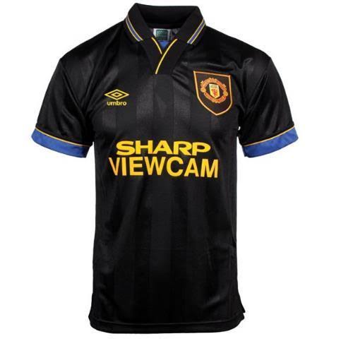 93-94 MANCHESTER UNITED AWAY BLACK JERSEY