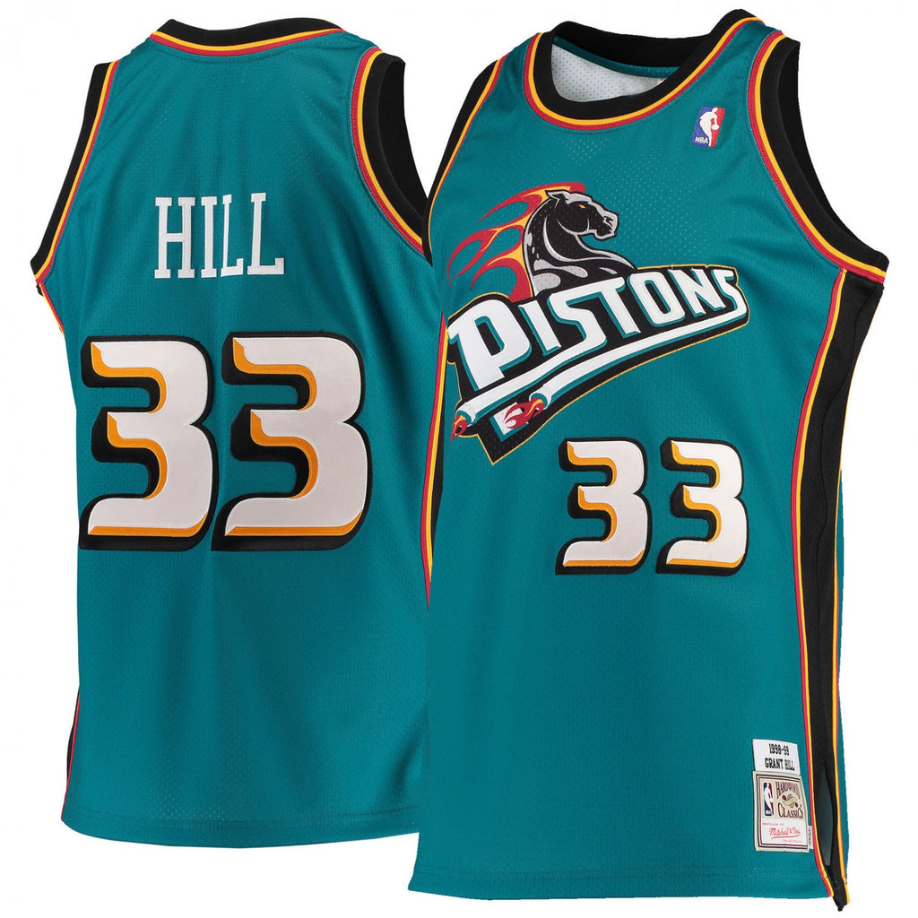 Officially Licensed Gear

Men's Detroit Pistons Grant Hill Mitchell & Ness Teal Road 1998/99 Hardwood Classics Authentic Jersey