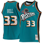 Officially Licensed Gear

Men's Detroit Pistons Grant Hill Mitchell & Ness Teal Road 1998/99 Hardwood Classics Authentic Jersey