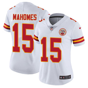 Officially Licensed Gear

Women's Kansas City Chiefs Patrick Mahomes Nike White Player Untouchable Vapor Limited Jersey