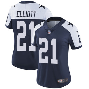 Officially Licensed Gear Nike Cowboys #21 Ezekiel Elliott Women's Stitched NFL Vapor Untouchable Limited Jersey