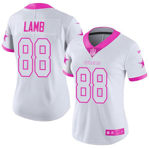 Officially Licensed Gear Nike Cowboys #88 CeeDee Lamb Women's Stitched NFL Vapor Untouchable Limited Jersey