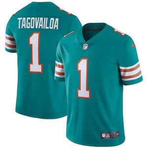 Officially Licensed Gear

Men's Miami Dolphins Tua Tagovailoa Nike Vapor Limited Jersey