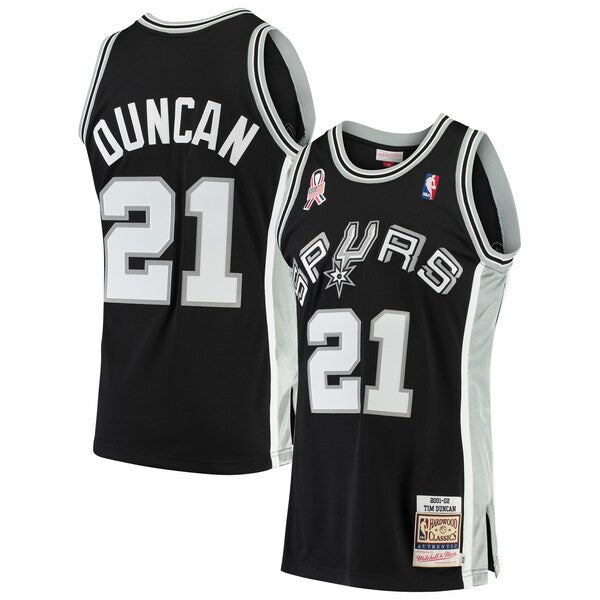 Officially Licensed Gear

Men's San Antonio Spurs Tim Duncan Mitchell & Ness Black 2001/02 Hardwood Classics Authentic Jersey